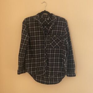 BDG black plaid flannel shirt long sleeve